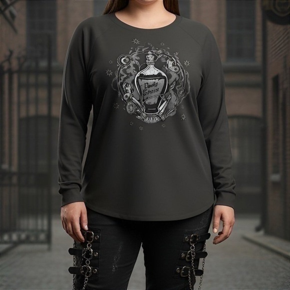 TORRID Deadly Potion Classic Fit Long Sleeve Tee NWT Size 3X